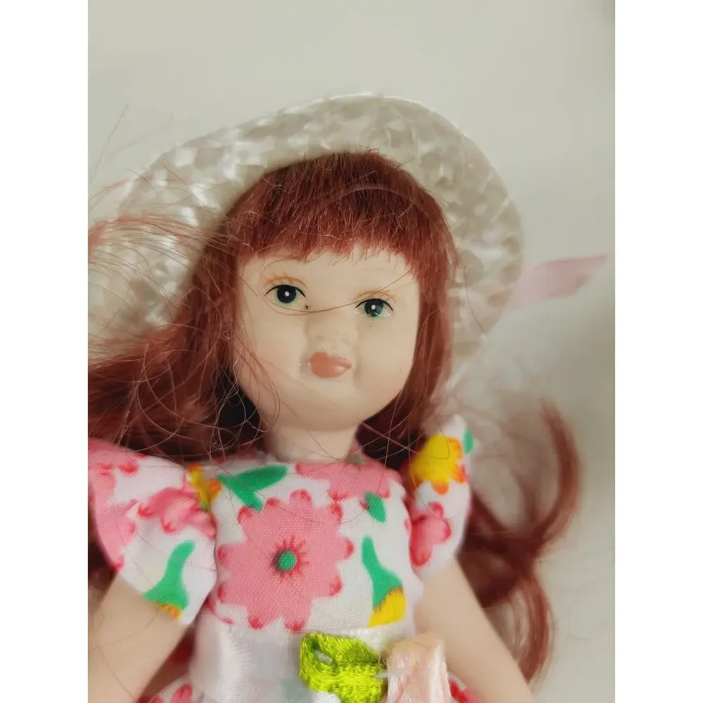Victorian Mini Porcelain Doll 5 1/4